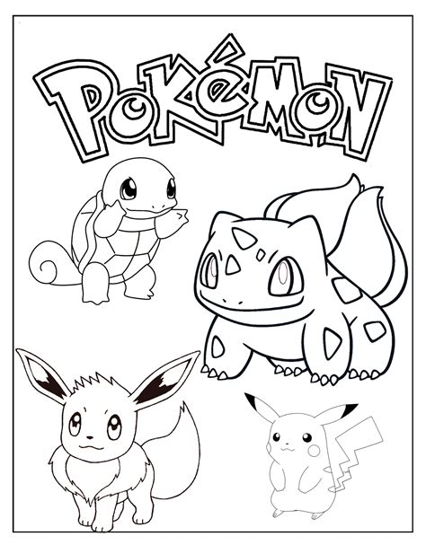 Pokemon Coloring Pages (Free PDF Printables)